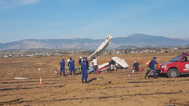 Antalya’da keşif uçağı düştü: 2 ölü 