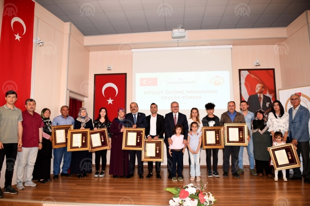 Antalya'da Devlet Övünç Madalyası Tevcih Töreni