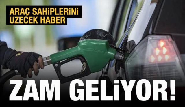 Araç sahiplerini üzecek haber: Akaryakıta yeni zam!