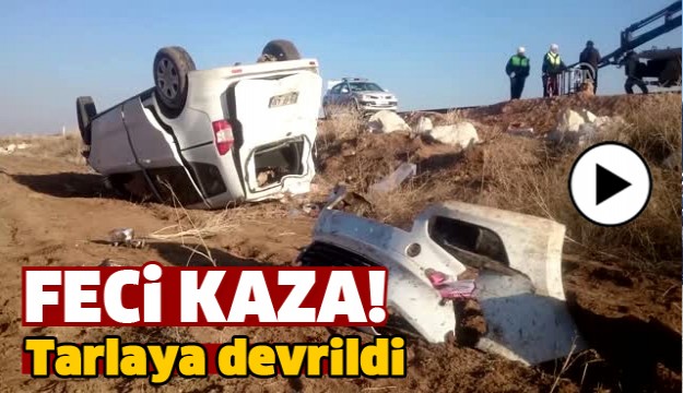 Araç Tarlaya Devrildi: 3 Yaralı