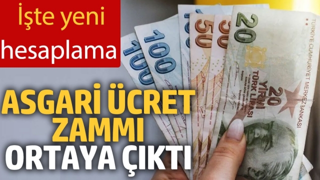 Asgari Ücret Zammı Ortaya Çıktı: İşte Yeni Hesaplama