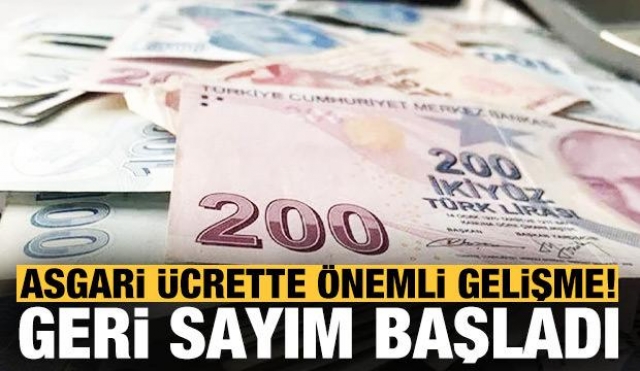 Asgari ücret zammında geri sayım başladı