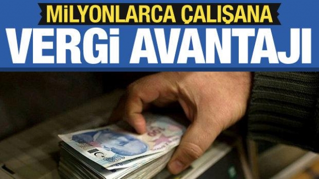 Asgari ücretli milyonlarca çalışana vergi avantajı!