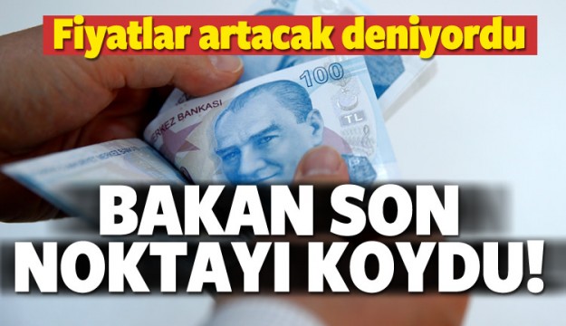 Bakan Çelik et fiyatlarına son noktayı koydu