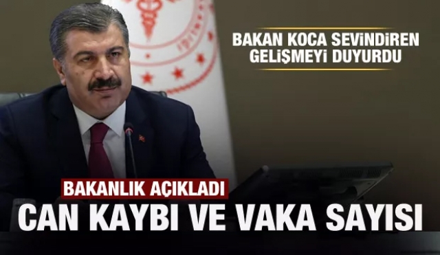 Bakanlık açıkladı: Koronavirüste can kaybı ve vaka sayısı