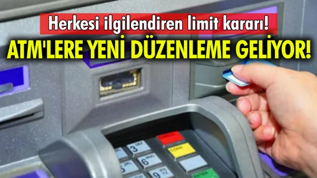 Bankalardan ATM'lerde Yeni Düzenleme