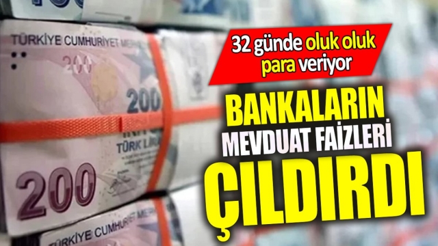 BANKALARIN MEVDUAT FAİZLERİ REKOR KIRIYOR