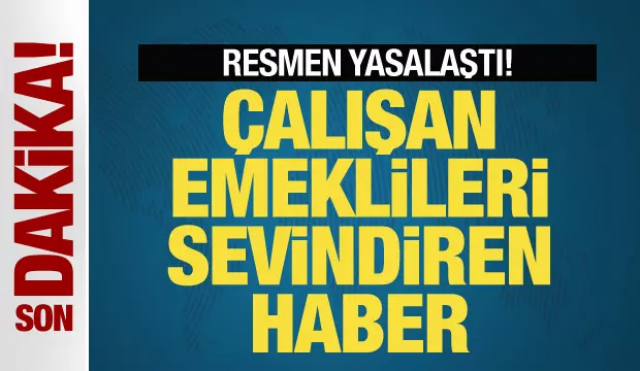 Çalışan Emeklilere 5 Bin Lira İkramiye Yasalaştı