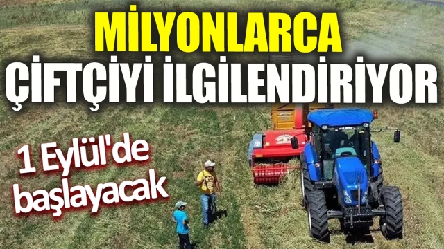 Çiftçiler İçin Önemli Tarih: 1 Eylül'de Başvurular Başlıyor