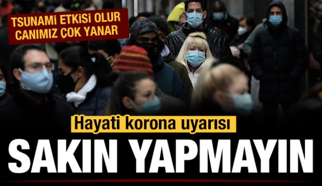 COVİD-19 İÇİN YILBAŞI UYARISI ''SAKIN YAPMAYIN!''