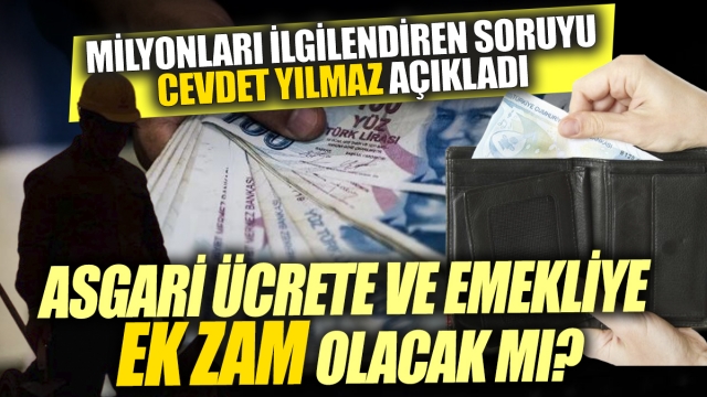 Cumhurbaşkanı Yardımcısı Cevdet Yılmaz'dan Emekli ve Asgari Ücret Açıklaması!