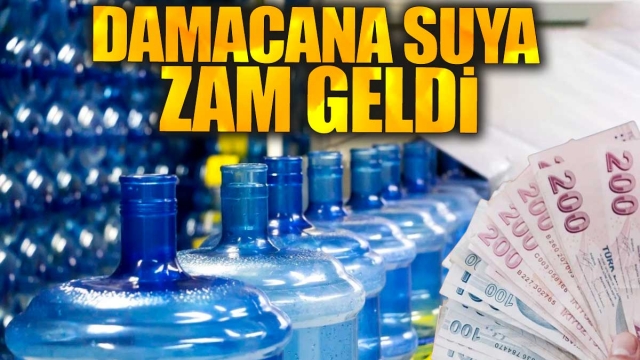 Damacana Suya Zam Geldi: Fiyatlar Tavan Yaptı