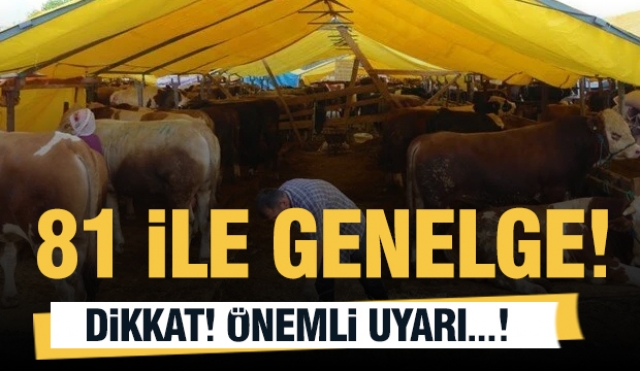 Dikkat! Bakanlık'tan 81 ile yeni genelge...