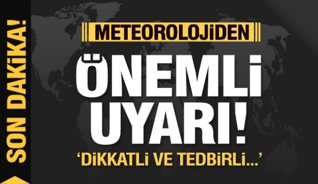 DİKKAT! ISPARTA İÇİN ÖNEMLİ METEOROLOJİK UYARI