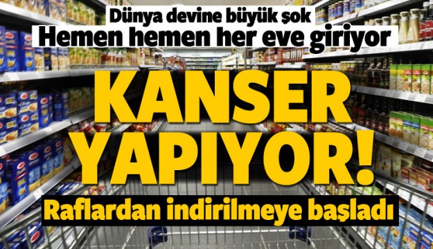 Dünya devine büyük şok! Raftan indiriliyor