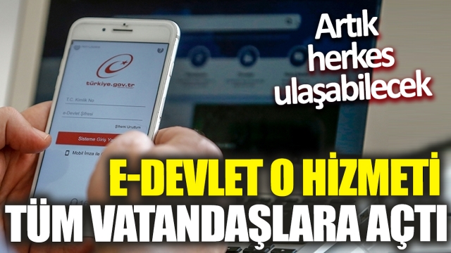 E-Devlet'ten Önemli Yenilik