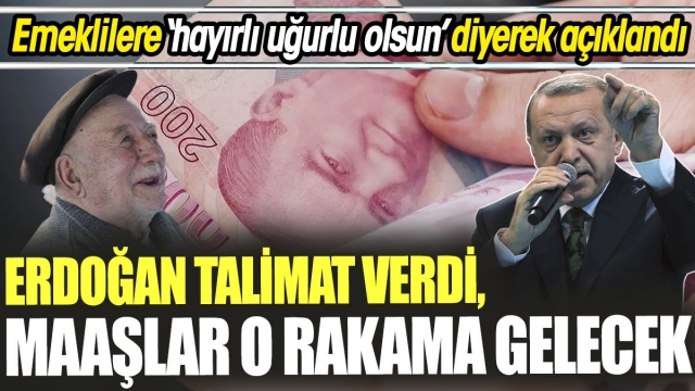 Erdoğan Talimat Verdi: Emekli Maaşları O Rakama Gelecek