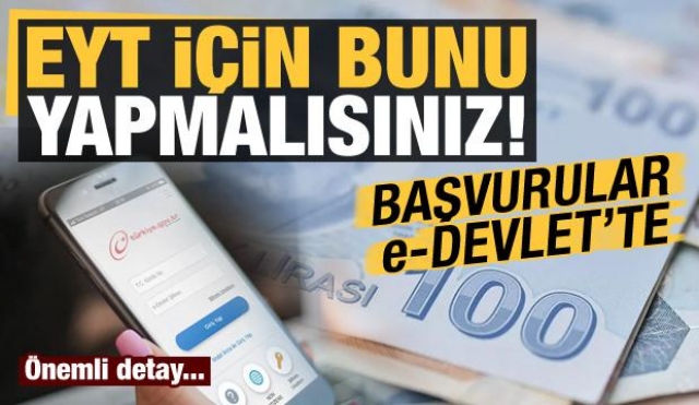 EYT'de önemli detay: Bunu yapmalısınız, başvurular e-Devlet'te...
