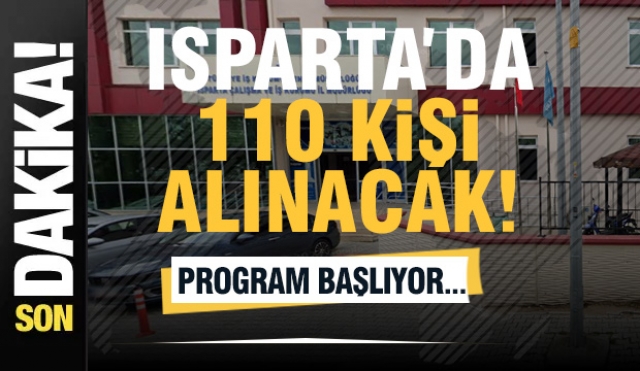 İŞKUR Isparta'da 110 Kişilik İş Müjdesi: İşgücü Uyum Programı Başlıyor