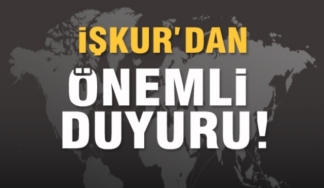 İŞKUR'dan 160 Kişilik İşgücü Uyum Programı Duyurusu