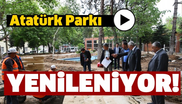 ISPARTA ATATÜRK PARKI YENİLENİYOR