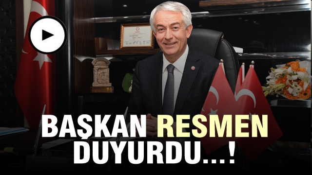 Isparta Belediye Başkanı resmen duyurdu