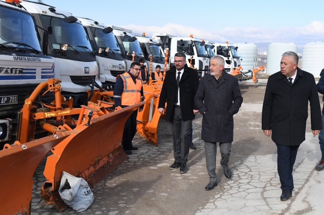 Isparta Belediyesi kış tedbirlerini aldı