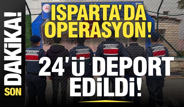 Isparta’da Jandarmadan Düzensiz Göç Operasyonu!