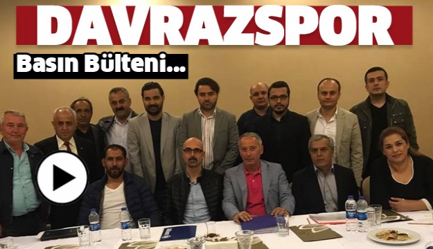 ISPARTA DAVRAZSPOR'DAN BASIN AÇIKLAMASI