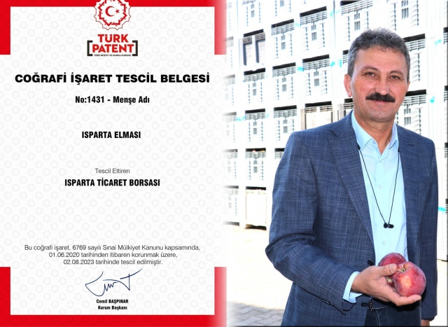 "Isparta Elması" Coğrafi İşaret Alarak Tescillendi