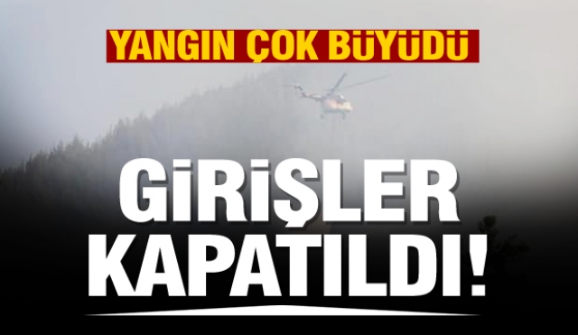 ISPARTA HABER: YANGIN BÜYÜDÜ BÖLGEYE GİRİŞ-ÇIKIŞ KAPATILDI