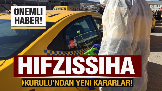 Isparta İl Hıfzıssıhha Kurulu'ndan yeni kararlar...