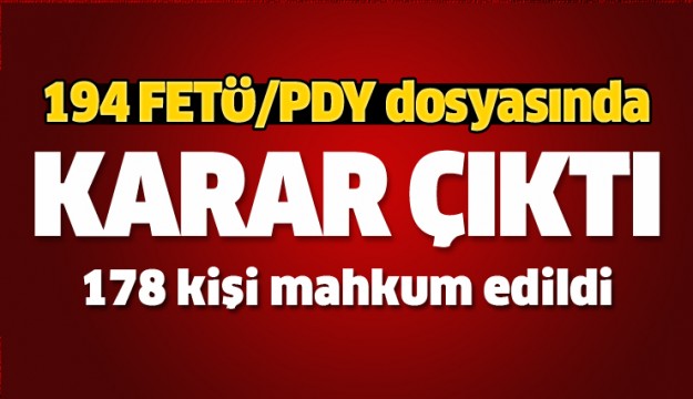 Isparta'da 194 dosya sonuçlandı, 178 kişi mahkum edildi