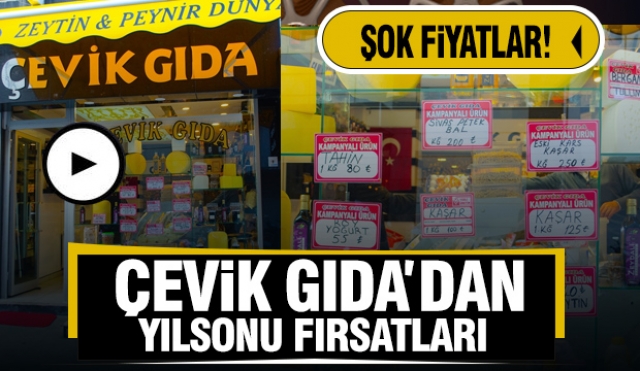 ISPARTA'DA ÇEVİK GIDA'DAN YILSONU FIRSATLARI