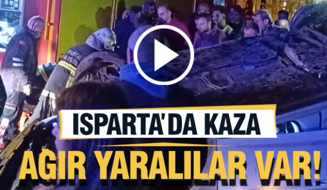 Isparta'da Çünür Mahallesinde Feci Kaza: 2 Kişi Yaralandı