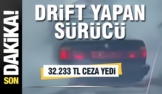 Isparta'da Drift Yapan Sürücüye 32.233 TL Ceza Kesildi