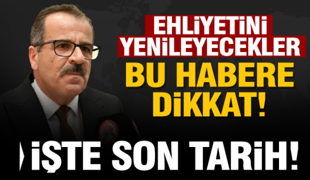 Isparta'da ehliyetini yenileyecekler bu habere dikkat!