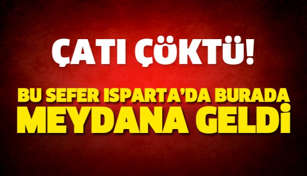 Isparta'da faciadan dönüldü çatı çöktü!