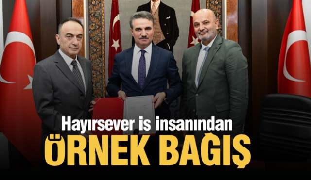 Isparta'da Hayırsever İş İnsanından Örnek Bağış