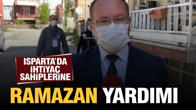 Isparta'da ihtiyaç sahiplerine Ramazan Paketi Yardımı