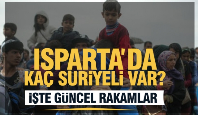 Isparta'da Kaç Suriyeli Var? İşte Resmi Rakamlar