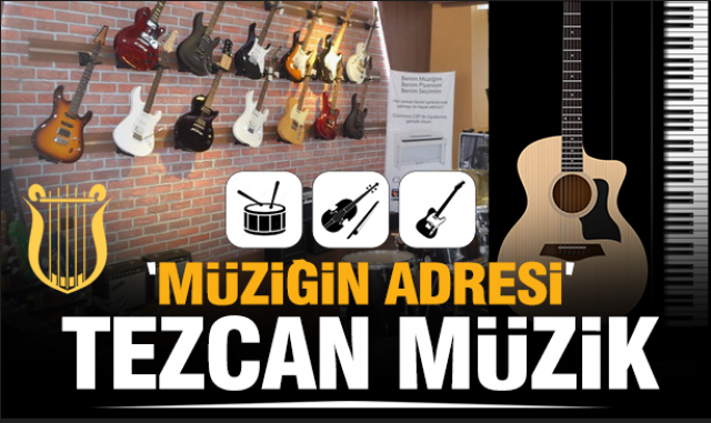 Isparta'da Müzik tutkunlarının adresi Tezcan Müzik...
