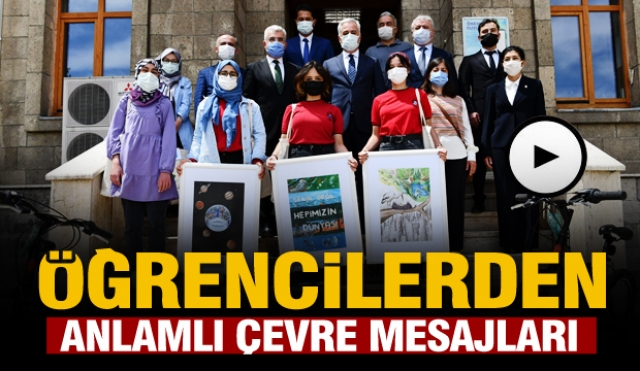 Isparta'da Öğrencilerden Anlamlı Çevre Günü Mesajları