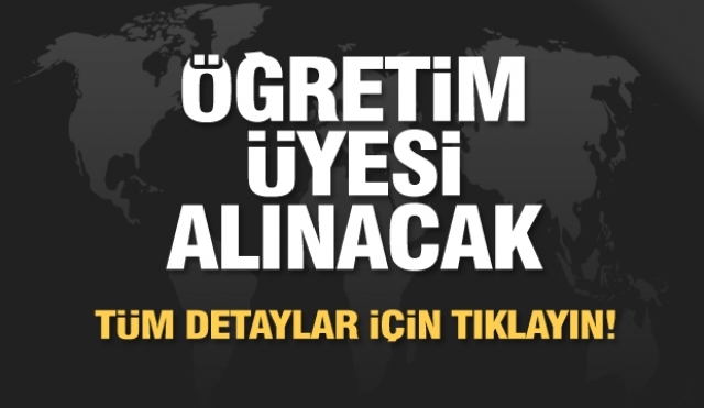 ISPARTA'DA ÖĞRETİM ÜYESİ ALIMI İLANI