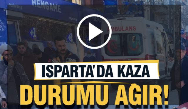  Isparta'da Otomobil ile Motosiklet Kafa Kafaya Çarpıştı: 