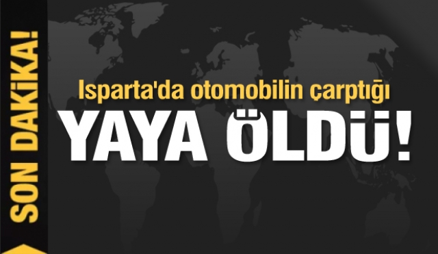 Isparta'da otomobilin çarptığı yaya öldü