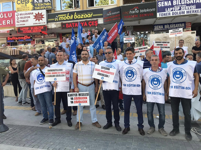 ISPARTA'DA PROMOSYON ÜCRETLERİ EYLEMİ