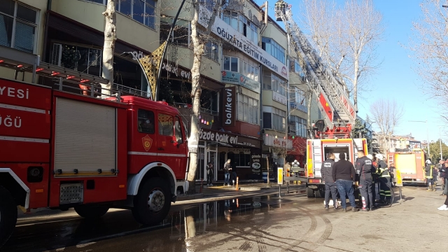 Isparta'da Restoran Yangını