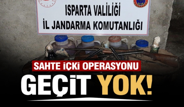 Isparta'da sahte alkollü içki operasyonu