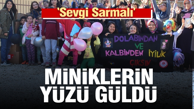 Isparta'da Sevgi Sarmalı Projesiyle miniklerin yüzü güldü